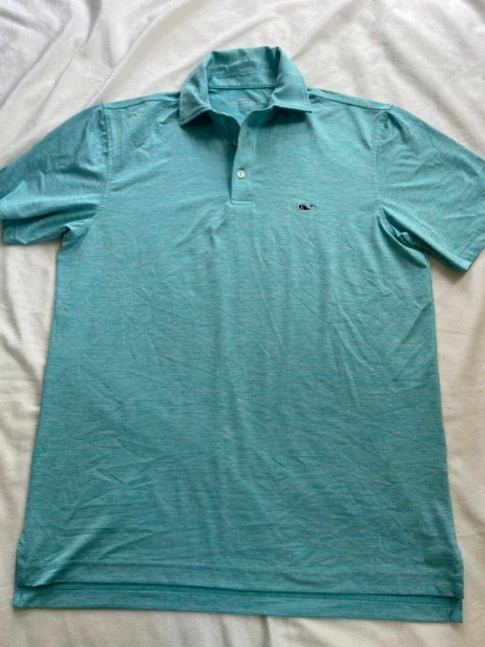 Vineyard Vines Men’s On-The-Go Sankaty Striped Polo Shirt, Green, Size S